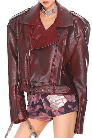 Casual Day Outfits, Easy Trendy Outfits Model Behavior 90s Style Moto Jacket
