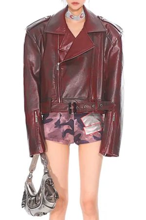 Casual Day Outfits, Easy Trendy Outfits Model Behavior 90s Style Moto Jacket