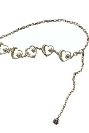 Casual Day Outfits, Easy Trendy Outfits Moon and Star Heart Belt