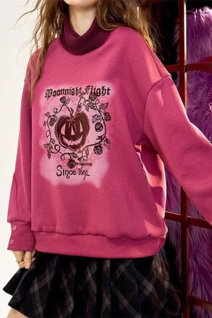 Casual Day Outfits, Easy Trendy Outfits Moonlight Flight Printed Sweatshirt