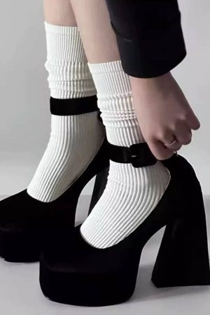 Casual Day Outfits, Easy Trendy Outfits Not Your Babydoll Chunky Platform Heels