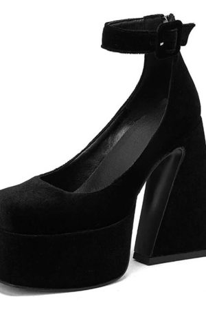 Casual Day Outfits, Easy Trendy Outfits Not Your Babydoll Chunky Platform Heels