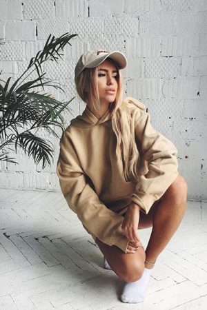 Casual Day Outfits, Easy Trendy Outfits Nude Hoodie