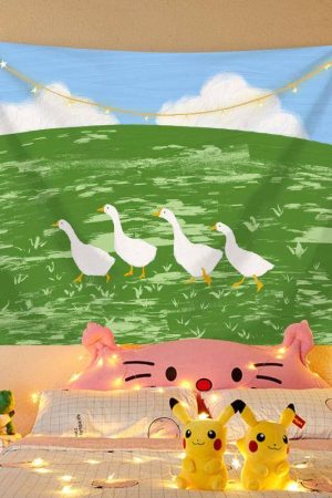 Casual Day Outfits, Easy Trendy Outfits Oil Painting Tapestry & LED Lights Set