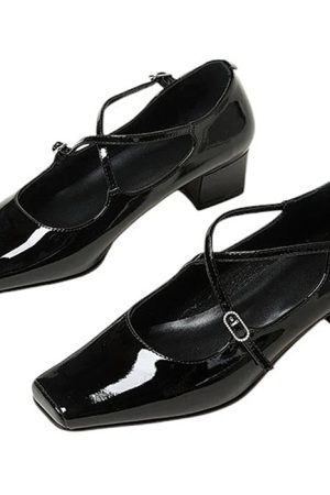 Casual Day Outfits, Easy Trendy Outfits Old Money Cross Strap Mary Janes