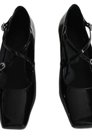 Casual Day Outfits, Easy Trendy Outfits Old Money Cross Strap Mary Janes