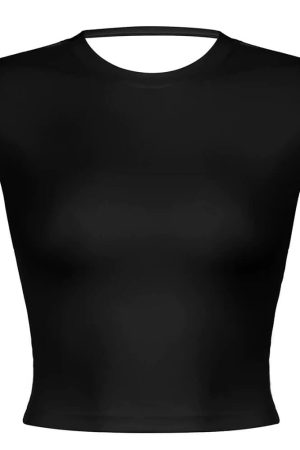 Casual Day Outfits, Easy Trendy Outfits Old Money Open Back Crop Top