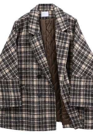 Casual Day Outfits, Easy Trendy Outfits Old Money Plaid Jacket