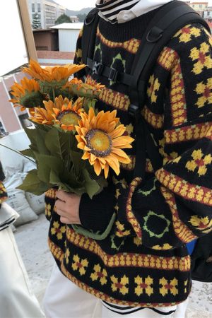 Casual Day Outfits, Easy Trendy Outfits Сottagecore Knit Sweater