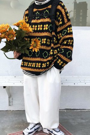 Casual Day Outfits, Easy Trendy Outfits Сottagecore Knit Sweater