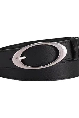 Casual Day Outfits, Easy Trendy Outfits Oval Buckle Belt