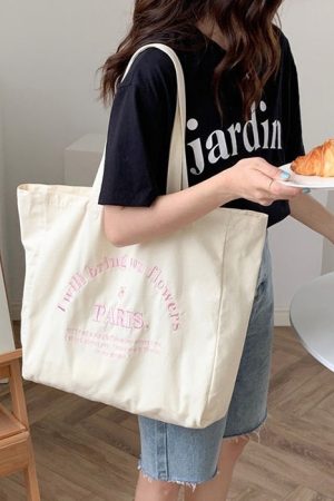 Casual Day Outfits, Easy Trendy Outfits Paris Embroidered Flower Bag