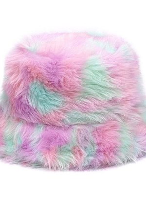 Casual Day Outfits, Easy Trendy Outfits Pastel Aesthetic Fluffy Bucket Hat