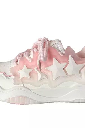 Casual Day Outfits, Easy Trendy Outfits Pastel Aesthetic Star Sneakers