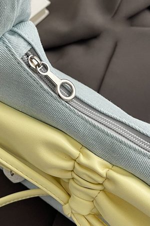 Casual Day Outfits, Easy Trendy Outfits Pastel Bow Ruched Shoulder Bag