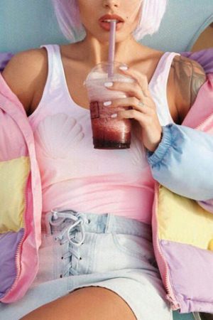 Casual Day Outfits, Easy Trendy Outfits Pastel Padded Jacket