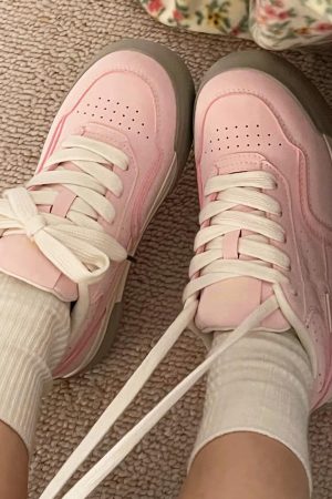 Casual Day Outfits, Easy Trendy Outfits Pastel Pink Aesthetic Sneakers