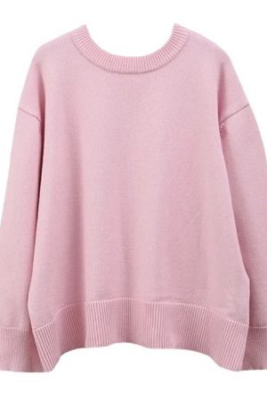 Casual Day Outfits, Easy Trendy Outfits Pastel Pink Oversized Sweater