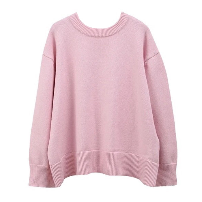 Casual Day Outfits, Easy Trendy Outfits Pastel Pink Oversized Sweater Casual Day Outfits, Easy Trendy Outfits Pastel Pink Oversized Sweater