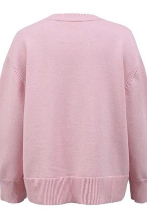 Casual Day Outfits, Easy Trendy Outfits Pastel Pink Oversized Sweater