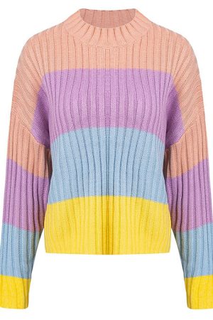 Casual Day Outfits, Easy Trendy Outfits Pastel Rainbow Jumper