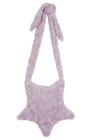 Casual Day Outfits, Easy Trendy Outfits Pastel Star-Shaped Fuzzy Bag
