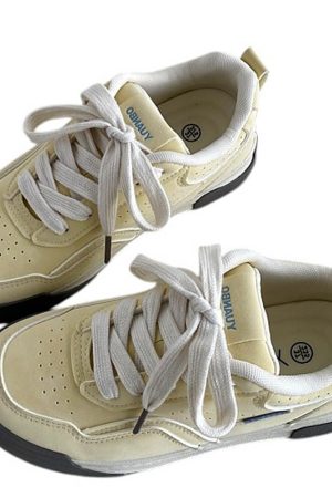 Casual Day Outfits, Easy Trendy Outfits Pastel Yellow Aesthetic Sneakers