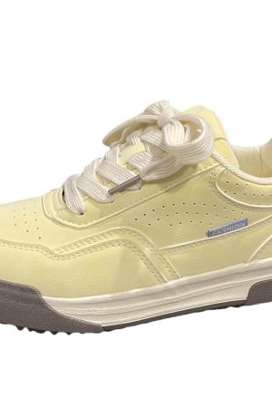 Casual Day Outfits, Easy Trendy Outfits Pastel Yellow Aesthetic Sneakers