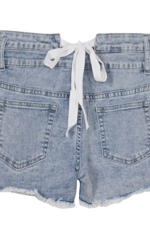 Casual Day Outfits, Easy Trendy Outfits Permanent Vacation Bow Tie Denim Shorts