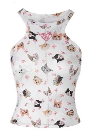 Casual Day Outfits, Easy Trendy Outfits Pets Print Top