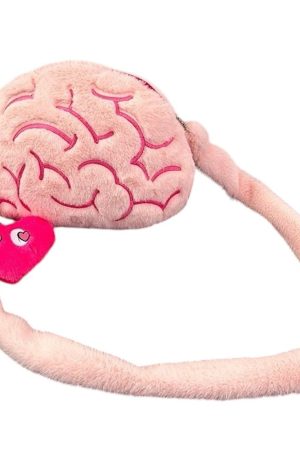 Casual Day Outfits, Easy Trendy Outfits Pink Brain Shoulder Bag