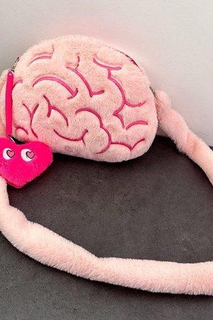 Casual Day Outfits, Easy Trendy Outfits Pink Brain Shoulder Bag