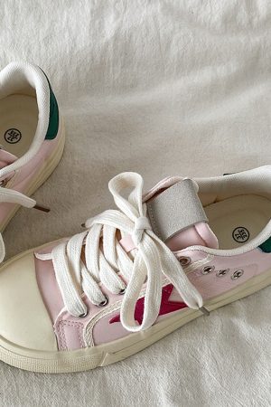 Casual Day Outfits, Easy Trendy Outfits Pink & Red Star Sneakers