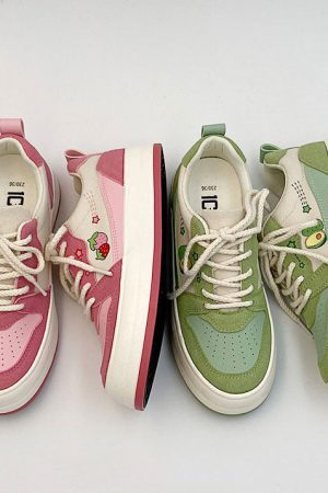 Casual Day Outfits, Easy Trendy Outfits Pink Strawberry Sneakers