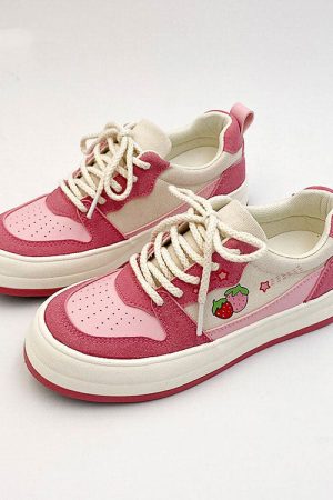 Casual Day Outfits, Easy Trendy Outfits Pink Strawberry Sneakers