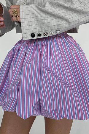 Casual Day Outfits, Easy Trendy Outfits Pinstripe Balloon Skirt