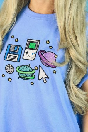 Casual Day Outfits, Easy Trendy Outfits Pixel Universe Sweat + Tee SET