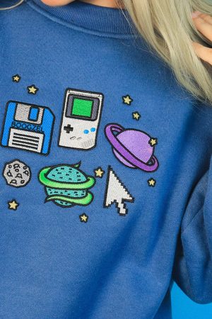 Casual Day Outfits, Easy Trendy Outfits Pixel Universe Sweatshirt