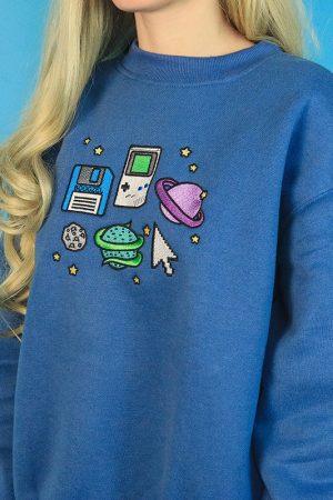 Casual Day Outfits, Easy Trendy Outfits Pixel Universe Sweatshirt