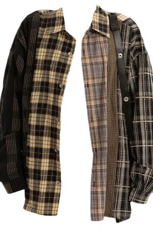Casual Day Outfits, Easy Trendy Outfits Plaid Oversized Shirt