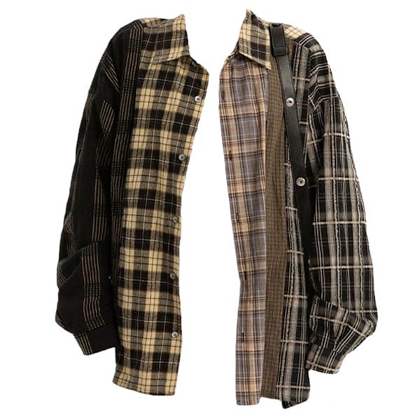 Casual Day Outfits, Easy Trendy Outfits Plaid Oversized Shirt Casual Day Outfits, Easy Trendy Outfits Plaid Oversized Shirt