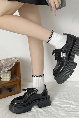 Casual Day Outfits, Easy Trendy Outfits Platform Oxford Boots