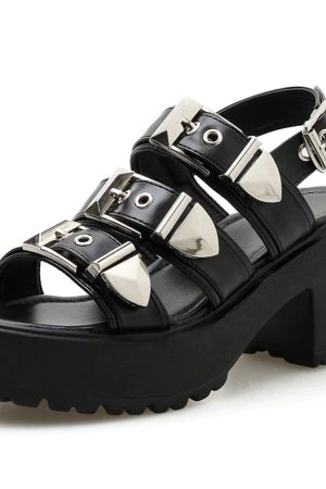 Casual Day Outfits, Easy Trendy Outfits Pocket Money Buckle Sandals