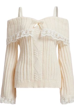 Casual Day Outfits, Easy Trendy Outfits Portrait Mode Lace Sweater