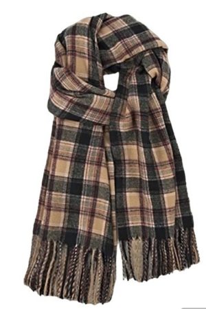 Casual Day Outfits, Easy Trendy Outfits Preppy Aesthetic Plaid Scarf