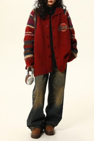 Casual Day Outfits, Easy Trendy Outfits Preppy Style College Spirit Cardigan