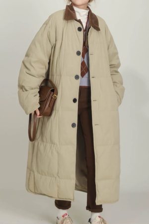 Casual Day Outfits, Easy Trendy Outfits Preppy Style Quilted Coat