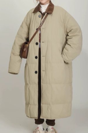 Casual Day Outfits, Easy Trendy Outfits Preppy Style Quilted Coat