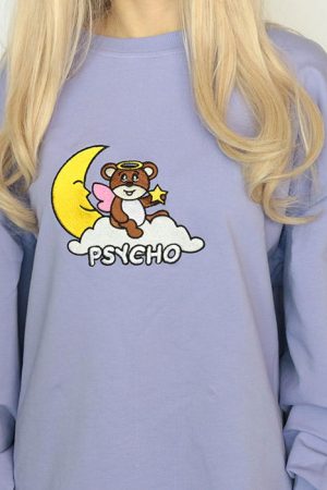 Casual Day Outfits, Easy Trendy Outfits Psycho Bear Sweatshirt
