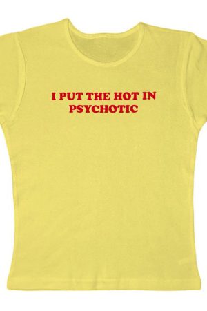 Casual Day Outfits, Easy Trendy Outfits Psychotic Cropped Tee